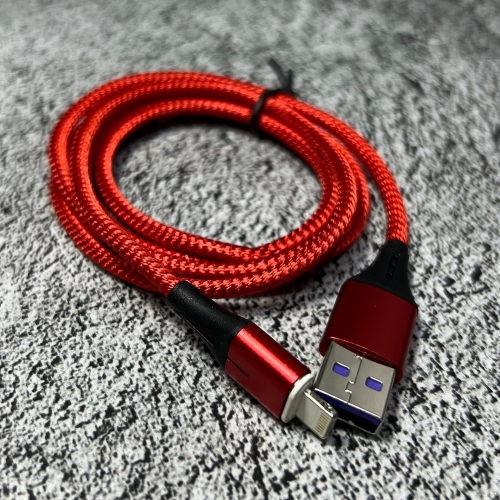 Магнитный Кабель Lightning 8-pin QC 3.0 Красный