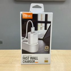 Зарядное устройство LDNIO A303Q USB*3A Quick Charge 3.0 18W + кабель USB - Lightning белый