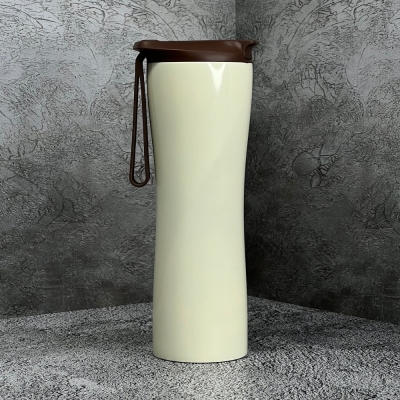 Термос Kiss Kiss Fish Moka Coffee Tumbler 430 мл White (без экрана)