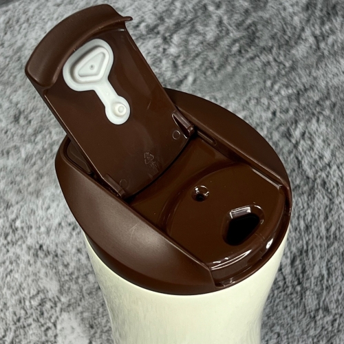 Термос Kiss Kiss Fish Moka Coffee Tumbler 430 мл White (без экрана)