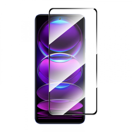 Защитное стекло для Xiaomi Redmi 12 Full Glue Черное