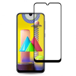 Защитное стекло для Samsung M31s Full Glue Черное