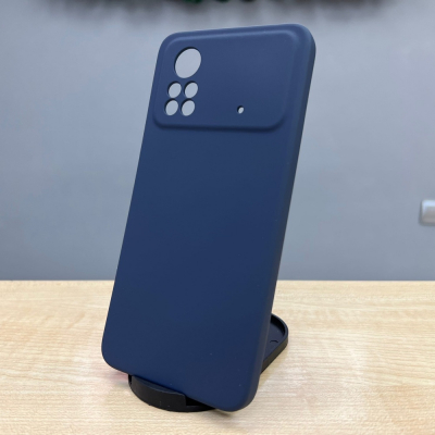 Накладка для Xiaomi POCO X4 Pro Silicone Case, синяя