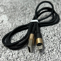 Кабель Hoco X26 Xpress MicroUSB Black-Gold, 1м
