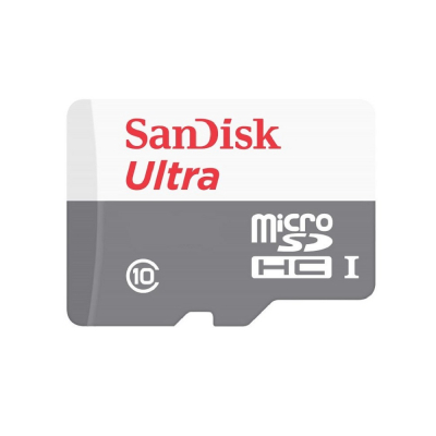 Карта памяти MicroSDHC SanDisk Ultra 32Gb class 10 UHS-I 48Mb/s с адаптером (SDSQUNS-032G-GN3MA)
