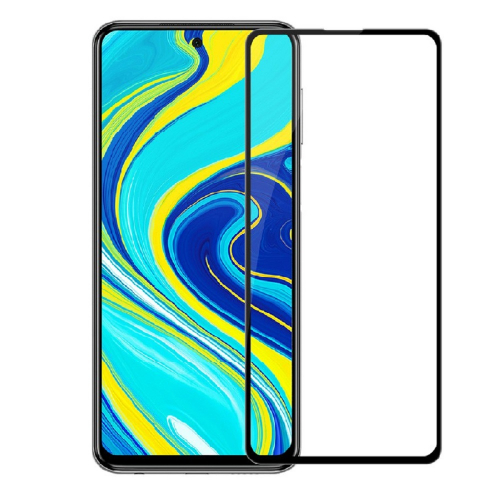 Защитное стекло для Xiaomi Redmi 9/Realme C25S/Realme NARZO 50A Full Glue Черное