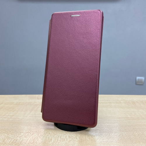Чехол-книжка для Redmi Note 11 Pro, бордовая