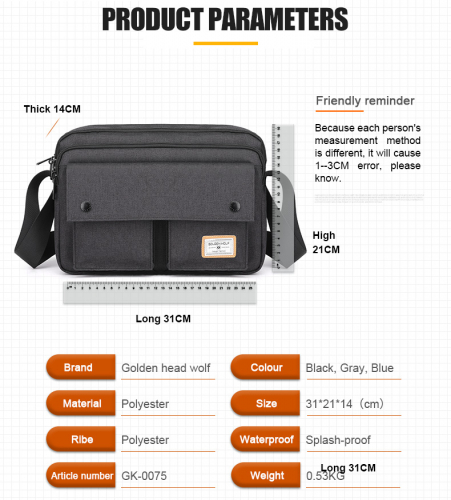 Сумка Golden Wolf GK00075 Grey