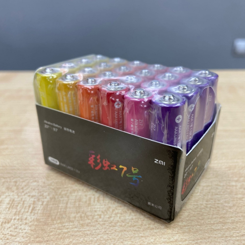 Батарейки алкалиновые Xiaomi ZMI Rainbow ZI7 AAA LR03 (24шт)