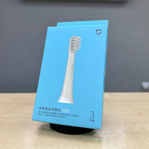 Сменные насадки (3шт) для электрической зубной щетки Xiaomi Mijia Electric Toothbrush T100 White