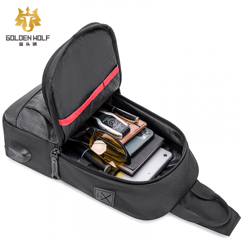 Сумка через плечо Golden Wolf GXB-00124 Black