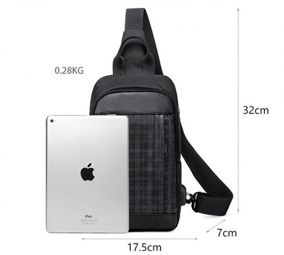 Сумка через плечо Golden Wolf GXB-00124 Black