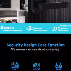 Умный замок для двери YOHEEN Smart Door Lock YF919 Black