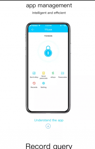 Умный замок для двери YOHEEN Smart Door Lock YF919 Black