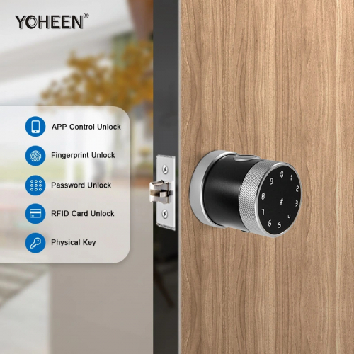 Умный замок для двери YOHEEN Smart Door Lock YS166 Smart Lock Silver