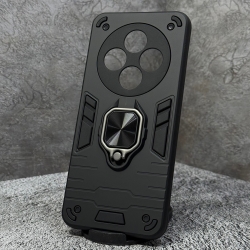 Накладка противоударная для Xiaomi Redmi 14C с кольцом черная