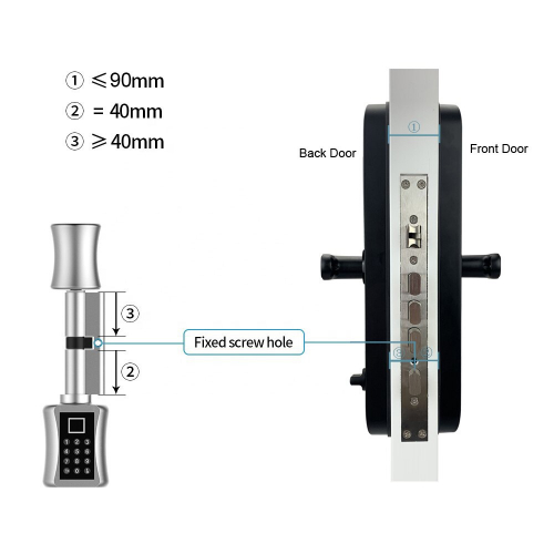 Умный замок для двери YOHEEN Smart Door Lock YS153 Black (C001C)
