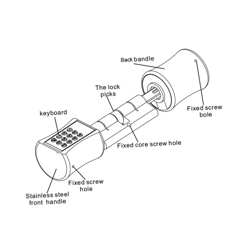Умный замок для двери YOHEEN Smart Door Lock YS153 Black (C001C)
