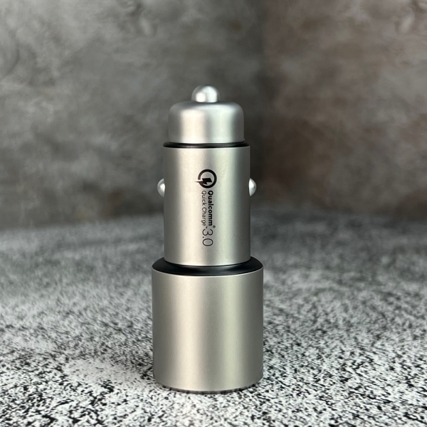 Автомобильное зарядное устройство Xiaomi Car Charger QC 3.0 2USB Silver (CC02CZM)