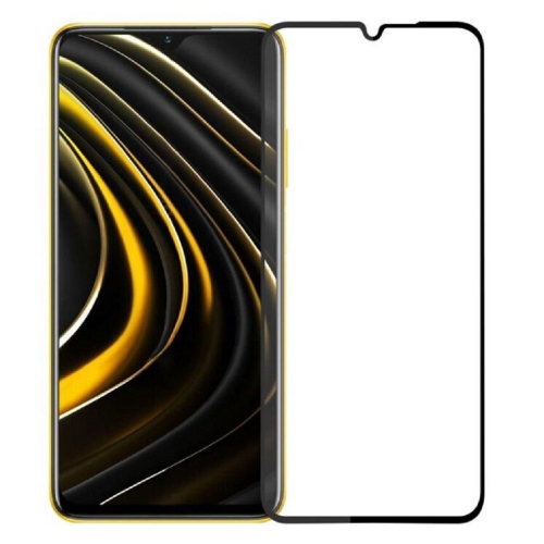Защитное стекло для Xiaomi Poco M3/Redmi 9T Full Glue Черное