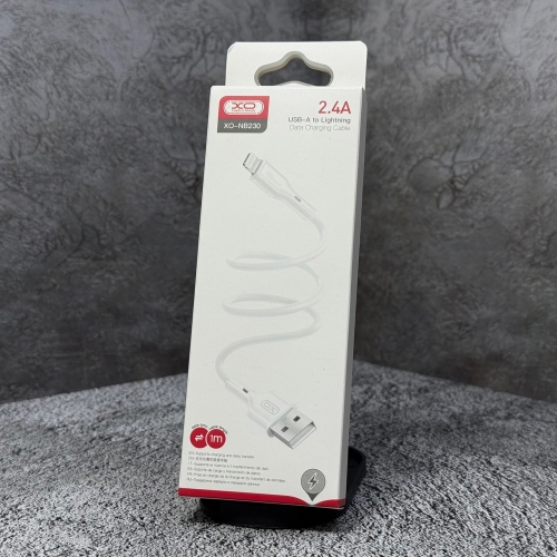 Кабель XO NB230 Lightning, Белый 1м