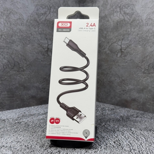 Кабель XO NB230 Type-C, Черный 1м