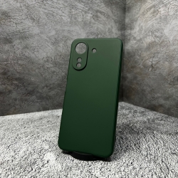 Накладка для Redmi 13C Silicone Case, зеленая
