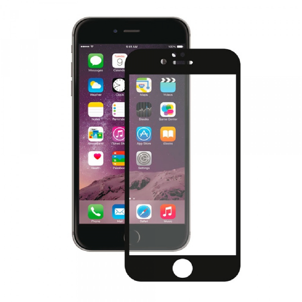 Защитное стекло для iPhone 6/6S Full Glue Черное