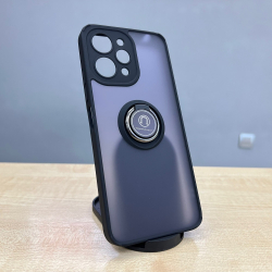 Накладка для Redmi 12 прозрачная с кольцом