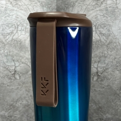 Термос Kiss Kiss Fish Moka Coffee Tumbler 430 мл Blue (без экрана)