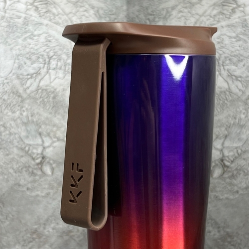 Термос Kiss Kiss Fish Moka Coffee Tumbler 430 мл Purple (без экрана)
