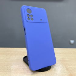 Накладка для Xiaomi POCO X4 Pro Silicone Case, фиолетовая