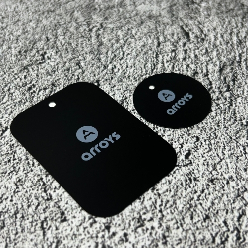 Набор металлических пластин для Магнитного Держателя Arroys Metal Plate Set Black