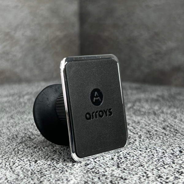 Магнитный Автомобильный Держатель на 3М скотче Arroys Stick-SM1 Black