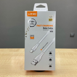 Кабель USB-Type-C LDNIO (LS551) 1м white