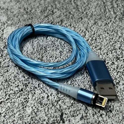 LED Magnetic Cable Lightning 8-pin Синий
