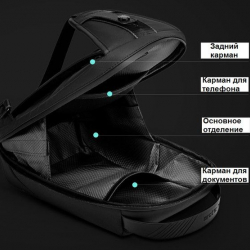 Сумка через плечо Arctic Hunter XB00121 Black