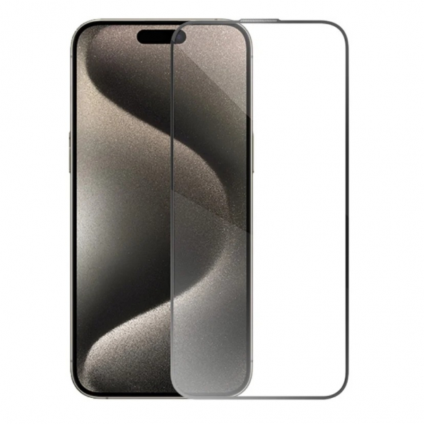 Защитное стекло для iPhone 15 Full Glue Черное
