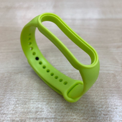 Ремешок для Xiaomi Mi Band 5 силиконовый салатовый